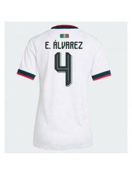 Mexiko Edson Alvarez #4 Auswärtstrikot für Frauen WM 2026 Kurzarm Mexiko Edson Alvarez #4 Auswärtstrikot für Frauen WM 2026 Kurzarm